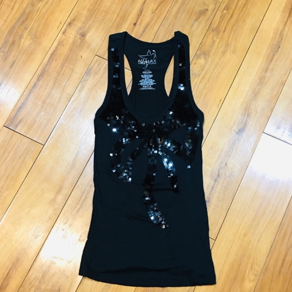 Miley Cyrus & Max Azria razorback tank top.  Size large.